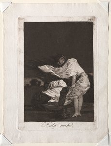 I Capricci: Una brutta notte, 1799 da Francisco de Goya