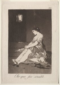 I Capricci: Perché era suscettibile, 1799 da Francisco de Goya