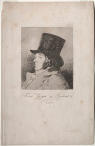 I Capricci: Ritratto di Goya da Francisco de Goya