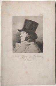 I Capricci: Ritratto di Goya da Francisco de Goya