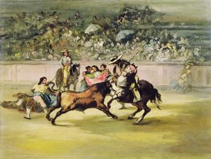 Il coraggioso Randon che combatte un toro da Francisco de Goya