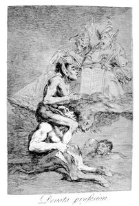 La Professione Devota, 1799 da Francisco de Goya