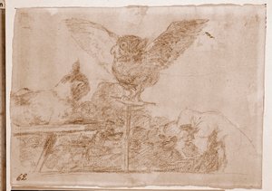 I disastri della guerra: Pantomima del gatto da Francisco de Goya