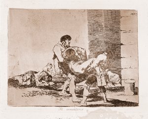 I disastri della guerra: Nel cimitero da Francisco de Goya