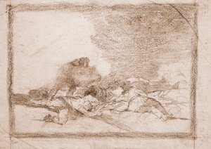 I disastri della guerra: Ecco perché sei nato (disegno preparatorio) da Francisco de Goya