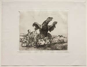 Gli orrori della guerra: Un avvoltoio carnivoro da Francisco de Goya