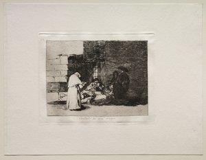 Gli orrori della guerra: la carità di una donna da Francisco de Goya
