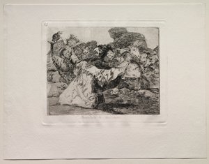 Gli orrori della guerra: Spettacolo del ciarlatano da Francisco de Goya