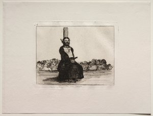 Gli orrori della guerra: a causa di un coltello da Francisco de Goya
