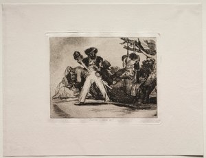 Gli orrori della guerra: È dura! da Francisco de Goya