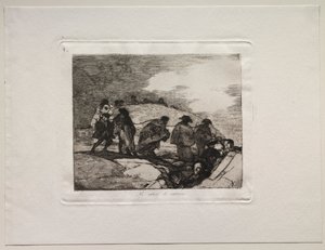 Gli orrori della guerra: Non conoscono la strada da Francisco de Goya