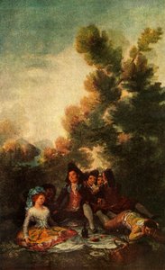Il picnic, 1785-1790 da Francisco de Goya