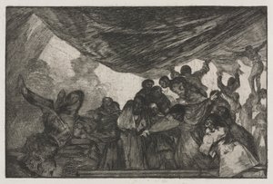 I proverbi: Chiara follia, 1864 da Francisco de Goya