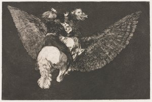 I proverbi: Follia volante da Francisco de Goya