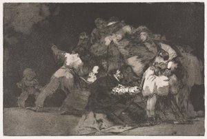 I proverbi: Follia generale da Francisco de Goya