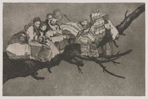 I proverbi: Follia ridicola da Francisco de Goya