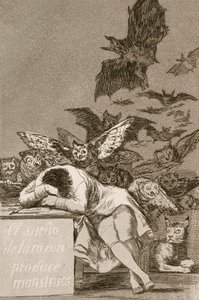 Il Sonno della Ragione Produce Mostri di Francisco Goya da Francisco de Goya