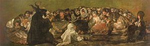 Il sabba delle streghe o Il grande caprone, (uno dei dipinti neri), c.1821-23 da Francisco de Goya