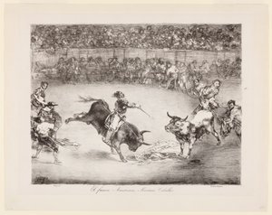Il famoso americano, Mariano Ceballos: I tori di Bordeaux da Francisco de Goya