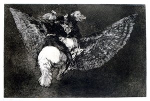 Assurdità alata, 1819-1823 da Francisco de Goya