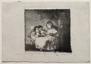 Donna che Legge a Due Bambini da Francisco de Goya