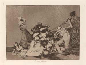 E sono come bestie selvagge da Francisco de Goya