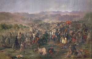 Battaglia di Las Navas de Tolosa in cui i re di Castiglia sconfiggono gli Almohadi nel 1212 da Francisco de Paula van Halen