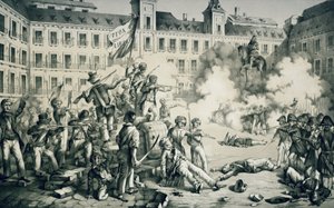 Rivoluzione spagnola del 1854 (litografia) da Francisco de Paula van Halen
