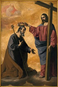 Cristo incorona San Giuseppe da Francisco de Zurbaran