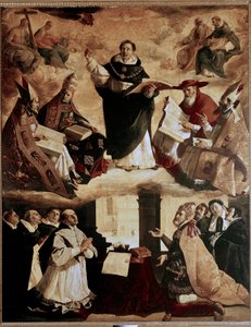 Dipinti per il Collegio Mayor de Santo Tomas a Siviglia: apoteosi di San Tommaso d
