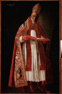 Papa Gregorio I il Grande o Dialogo da Francisco de Zurbaran