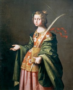 Ritratto di Elisabetta di Turingia da Francisco de Zurbaran