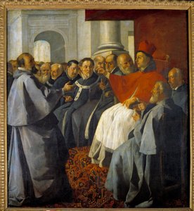 San Bonaventura al Concilio di Lione nel 1274 da Francisco de Zurbaran