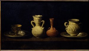 Natura morta, tazze e vasi da Francisco de Zurbaran