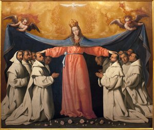 La Vergine delle Grotte. Dipinto di Francisco Zurbarán da Francisco de Zurbaran