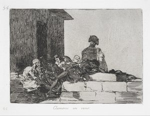 Lamenti vani (Clamores en vano) dalla serie I disastri della guerra (Los Desastres de la Guerra) da Francisco de Goya