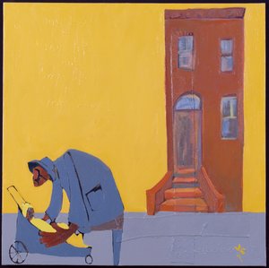 Madre e figlio, 2001 (tecnica mista su tela)