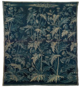 Arazzo, Verdura con cardi o Les Chardons, franco-fiammingo, realizzato c.1500 (lana)