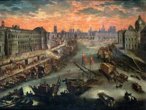 Veduta di Parigi dal Pont Royal da Franco Flemish School