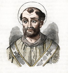Rappresentazione di Papa Fabiano, da Misteri del Vaticano di Franco Mistrali