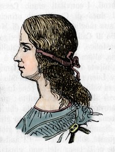 Ritratto di Lucrezia Borgia, incisione da 