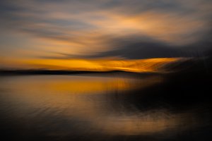 Astratto: Il bagliore del tramonto