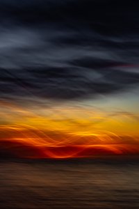 Un tramonto vivace sull
