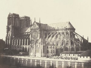 Chiesa di Notre Dame - Lato sud, 1852 (foto) da Francois Auguste Renard