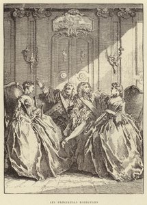 Le preziose ridicole (incisione) da Francois (after) Boucher