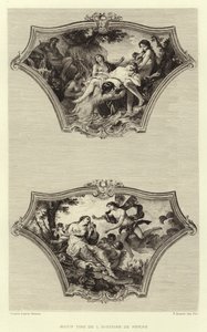 Motivo tratto dalla storia di Psiche (incisione) da Francois (after) Boucher