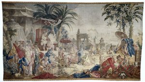 Il mercato cinese, Manufacture Royale de Beauvais da Francois (after) Boucher