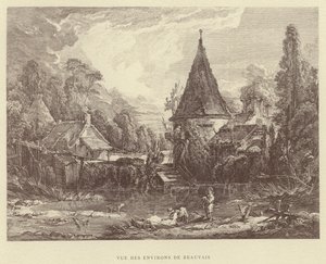 Vue des Environs de Beauvais da Francois (after) Boucher