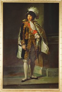Gioacchino Murat, generale, re di Napoli, marito di Carolina Bonaparte, sorella di Napoleone... (dipinto su tela)