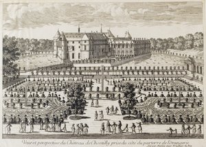 Vista del Castello di Chantilly dall